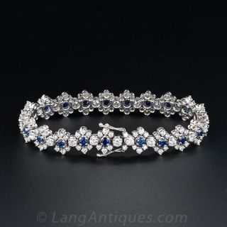Sapphire and Diamond Bracelet