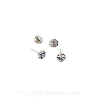 Sapphire and Diamond Earrings