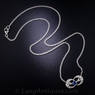 Sapphire and Diamond Pendant