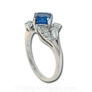 Sapphire and Diamond Ring