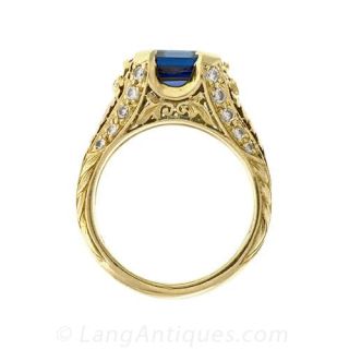 Sapphire and Diamond Ring