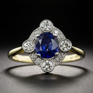 Sapphire and Diamond Ring