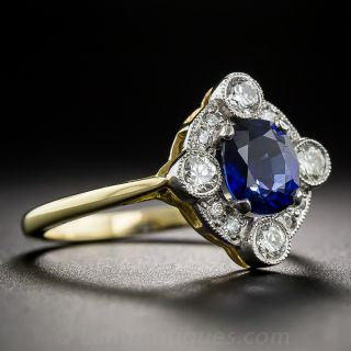 Sapphire and Diamond Ring