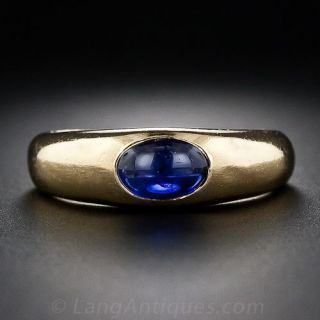 Sapphire Cabochon Ring