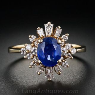 Sapphire Diamond Cocktail Ring