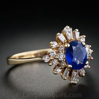 Sapphire Diamond Cocktail Ring