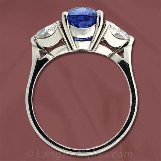 Sapphire Engagement Ring with Diamonds