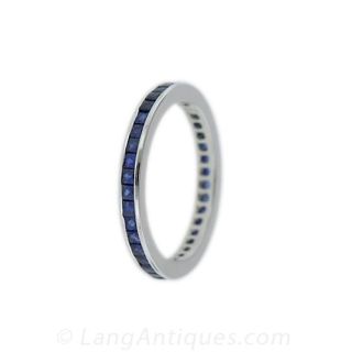 Sapphire Eternity Band