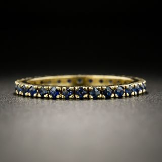 Sapphire Eternity Band, Size 7 1/2