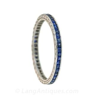 Sapphire Eternity Band