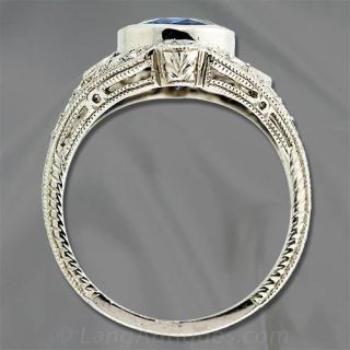 Sapphire Ring with Diamonds