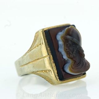 Sardonyx Cameo Gents Ring
