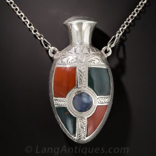 Scottish Agate Perfumer Pendant Necklace