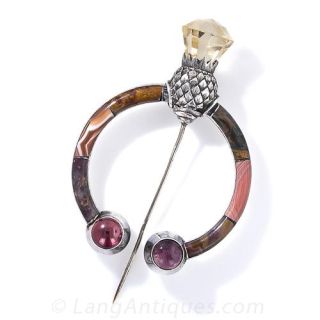 Scottish Agate Pin