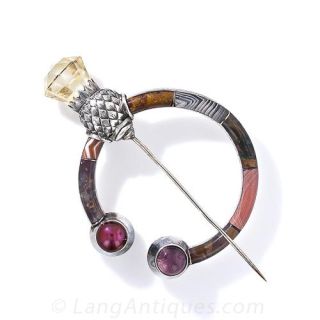 Scottish Agate Pin
