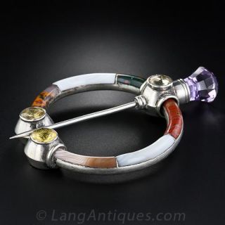 Scottish Agate Pin