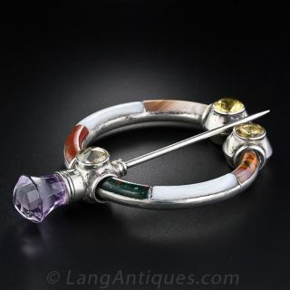 Scottish Agate Pin