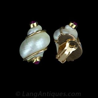 Seaman Schepps Shell Earrings
