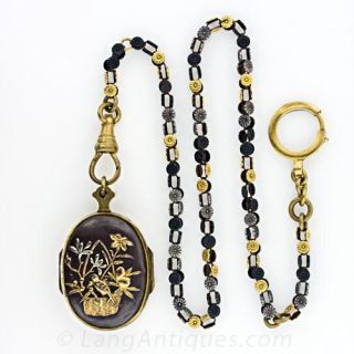 Shakudo Locket and Chain