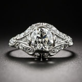 Shreve & Co. 1.07 Carat GIA I/SI1 Art Deco Engagement Ring