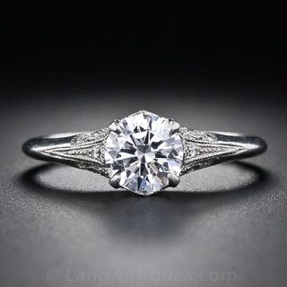 Shreve & Co. .80 Carat Edwardian Style Engagement Ring