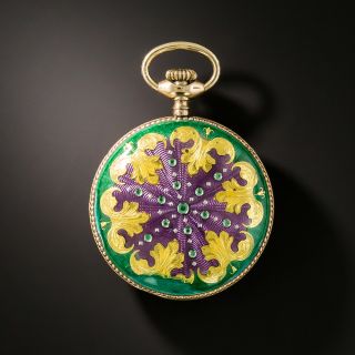 Shreve & Company  Enamel Pocket Watch - 2