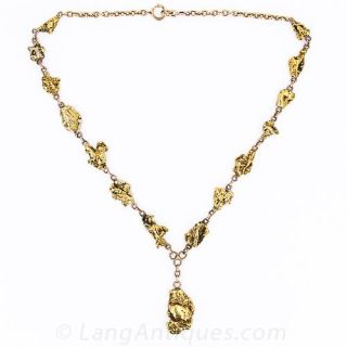 Significant Natural Gold Nugget Necklace