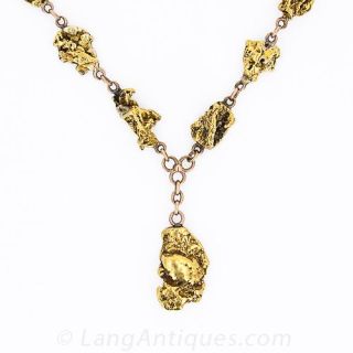 Significant Natural Gold Nugget Necklace