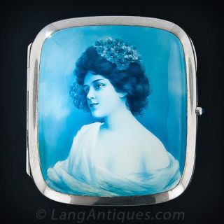 Silver and Enamel Cigarette Case - 2