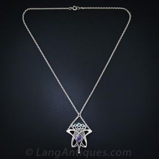 Silver Arts and Crafts Necklace
