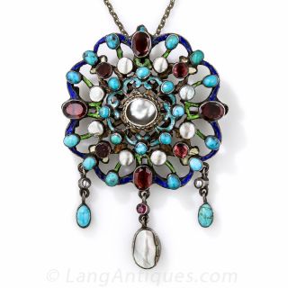 Silver Austo-Hungarian Brooch/Pendant