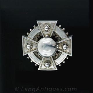 Silver Celtic Brooch Main View