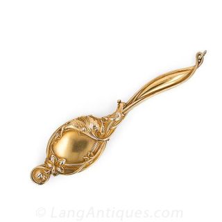 Silver Gilt Art Nouveau Lorgnette Circa 1895