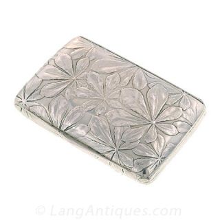 Silver Gilt Cigarette Box