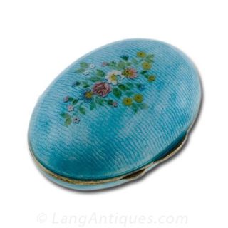 Silver Gilt Guilloche Box