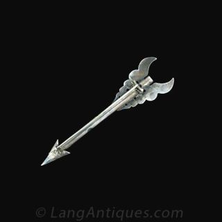 Silver Scottish Arrow Kilt Pin