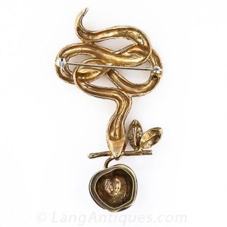 Sinful Serpent Brooch