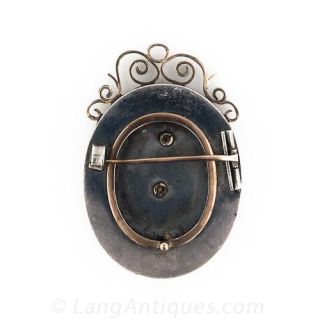 Siver and Rose Gold Griffin Locket Pin