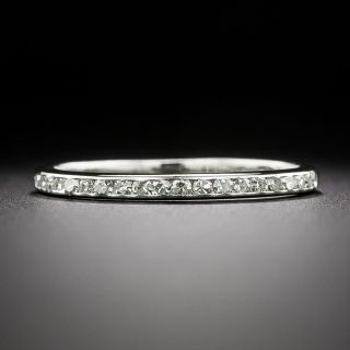 Slim Diamond Wedding Band - 3