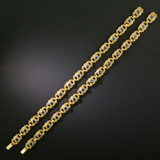 Sloan & Co. Pair of Montana Sapphire Bracelets/Choker - 2