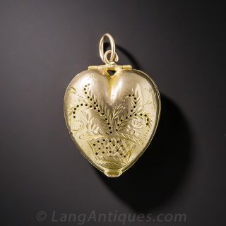 Small Antique Heart Locket