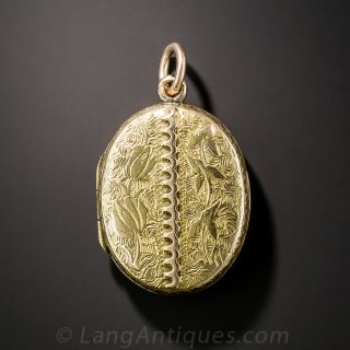 Small Antique Oval Locket