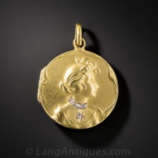 Small Art Nouveau Locket