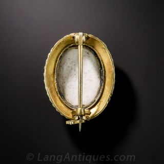 Small Enamel Cherub Brooch