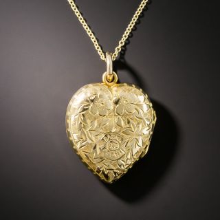 Small English Heart Shaped Locket