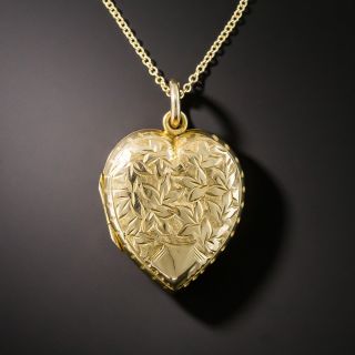 Small English Heart Shaped Locket