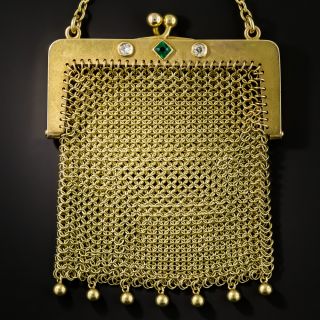 Small Mesh Purse Necklace by Carter and Gough
