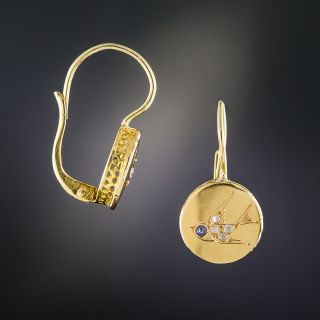 Small Victorian Bird Earrings