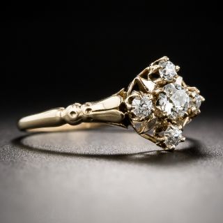 Small Victorian Diamond Cluster Ring