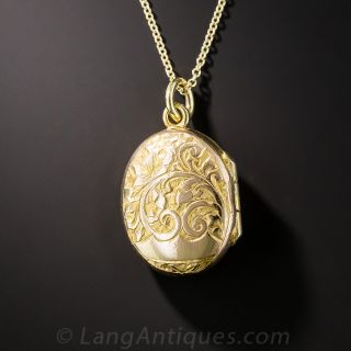 Small Victorian Oval Locket